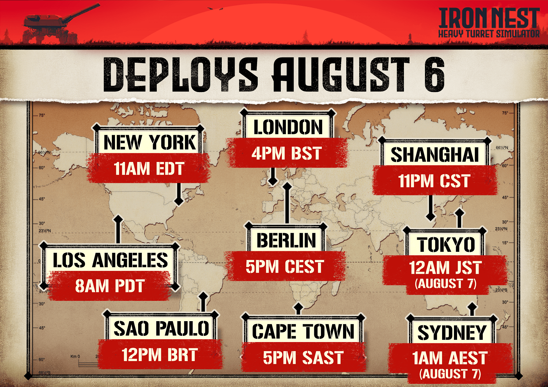 IRON NEST IRON NEST - Global Launch Times - August 6th official update image
